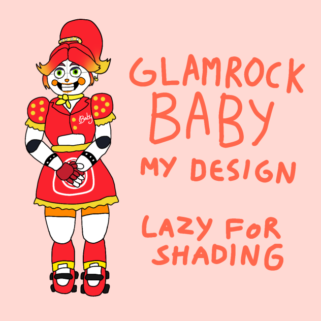 Glamrock Baby Frisk Bloodbun Design