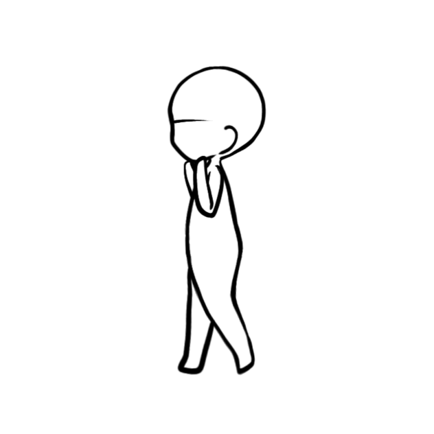 ミニキャラトレス　横　歩く　4
