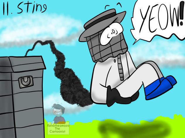 Inktober 2025 day 11 sting