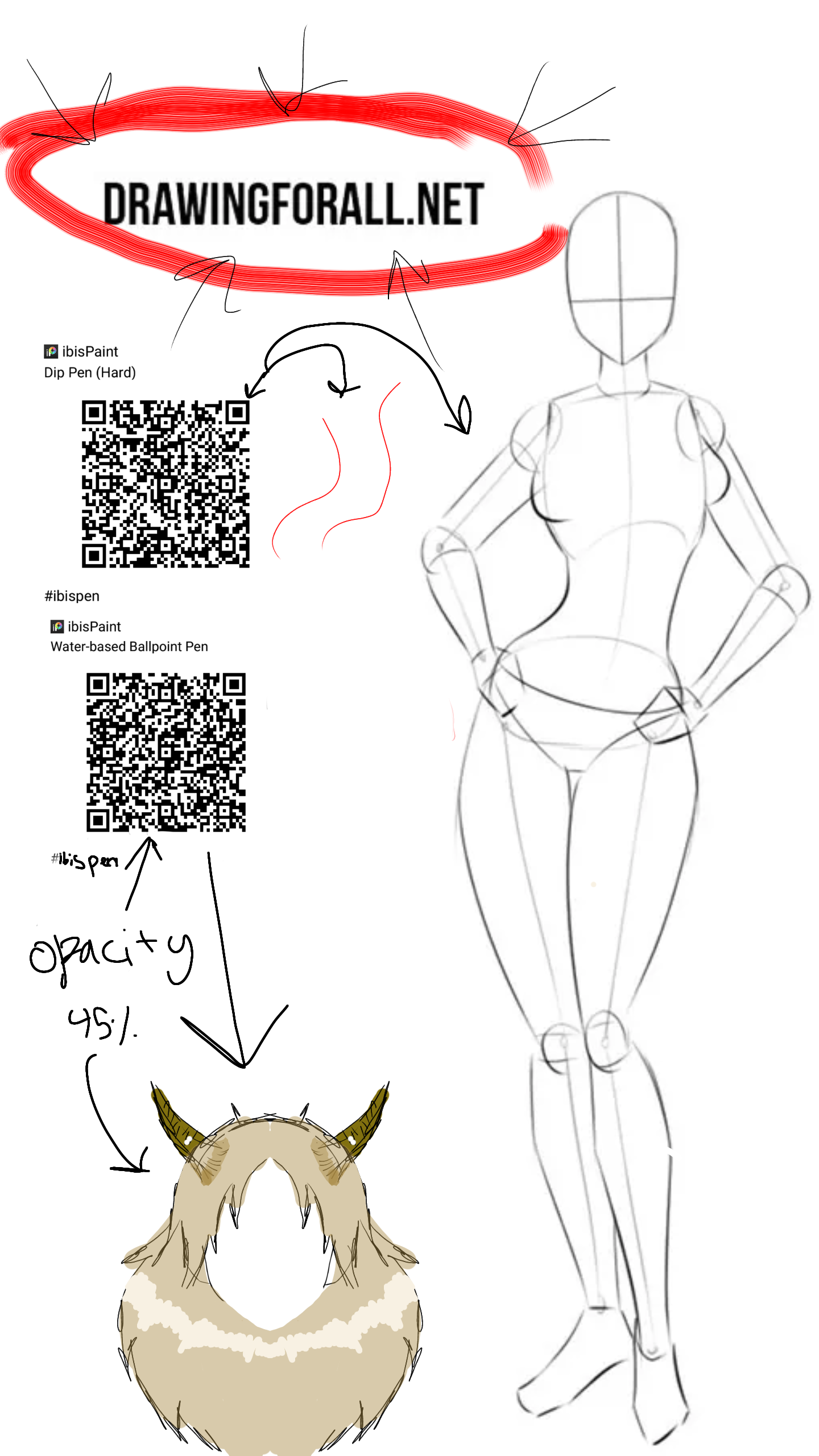 body outline by (drawingforall.net) - ibisPaint