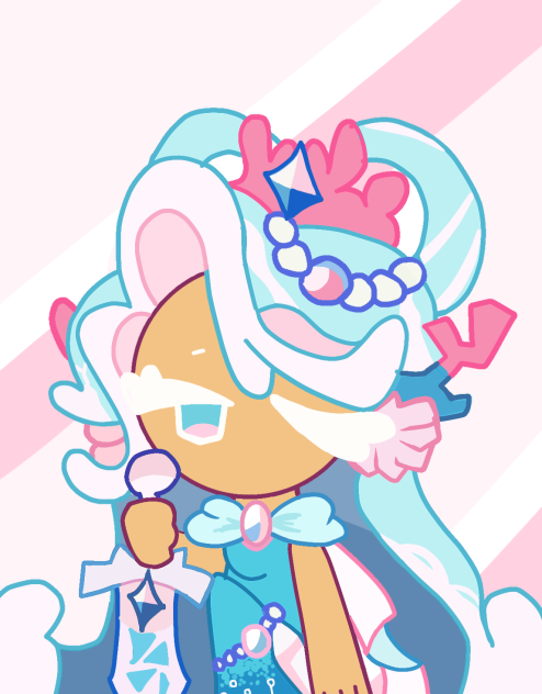 luminous coral sea fairy cookie💠💧🌟