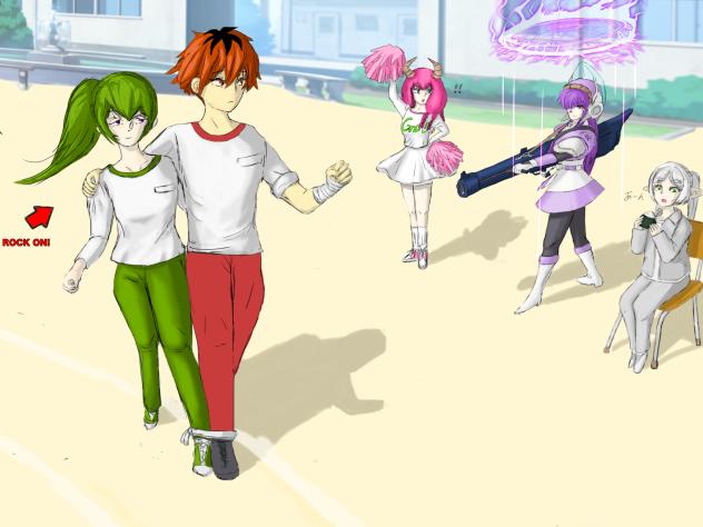 フリーレンジャーパープル変身！体育祭練習日