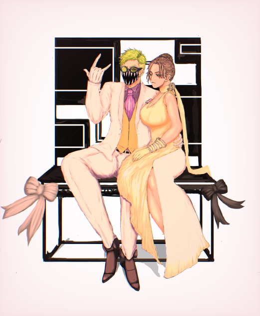 オクタンとレイスwithソファ【遺影Edition】