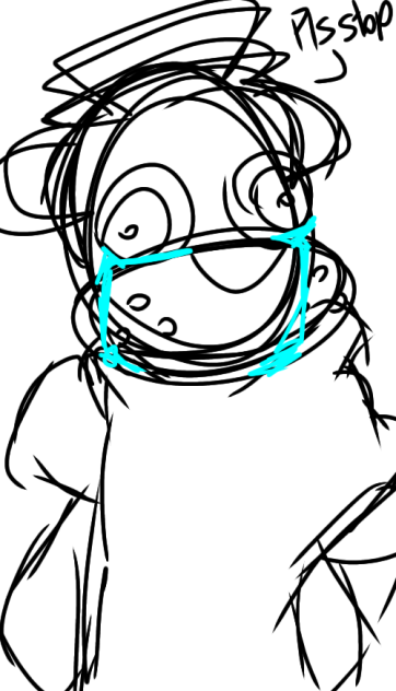 Freddy is dieing. (poorly sketched)