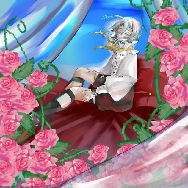 薔薇のベッドアシル君