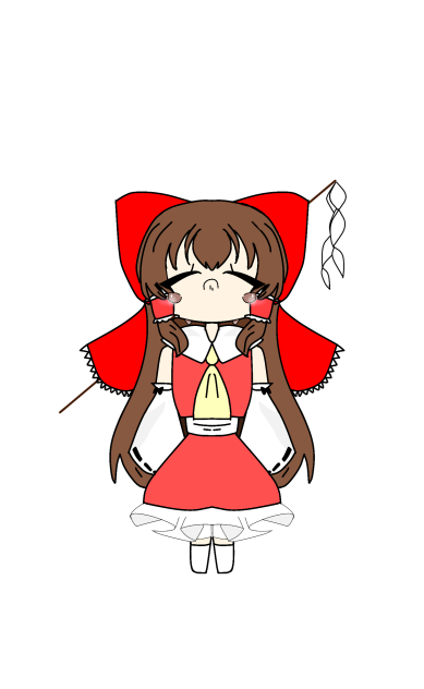 博麗の巫女立ち絵風3
