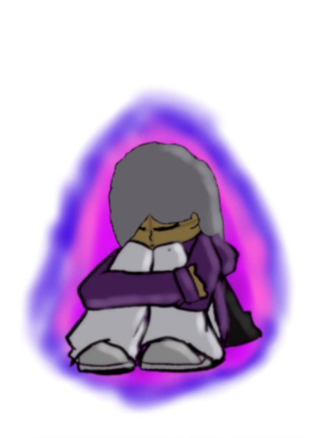 The lonely glow girl - ibisPaint
