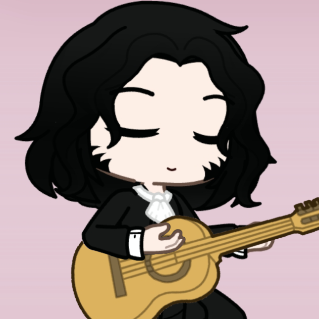 Niccolò Paganini playing guitar