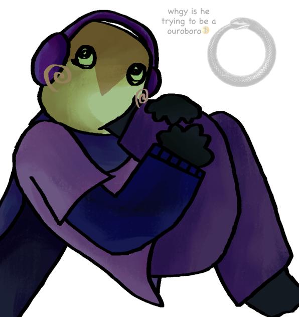 jacob trying to be a ouroboro. ok