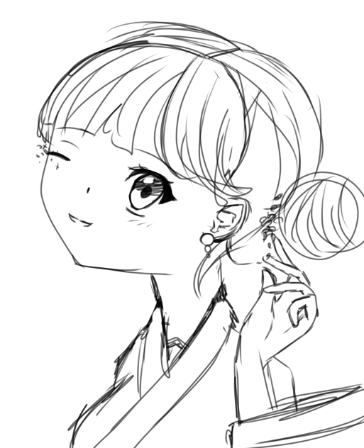 Kimono 👘 sketch