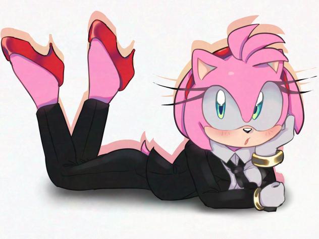 Amy’s here on business