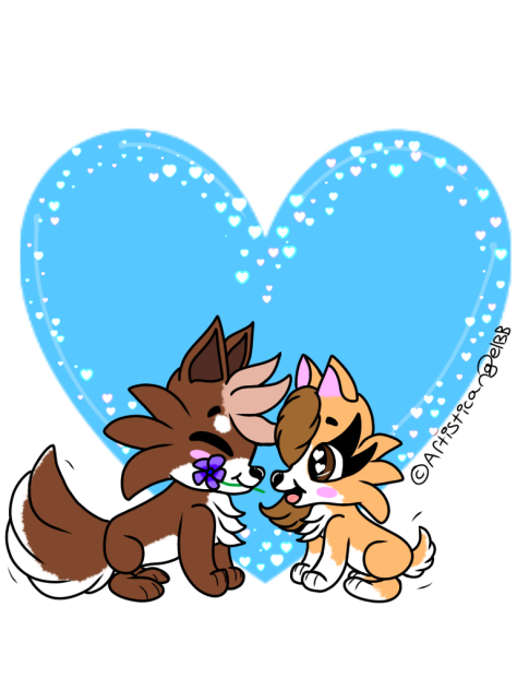 Brown Husky X Corgi Dogs In Love - Speed