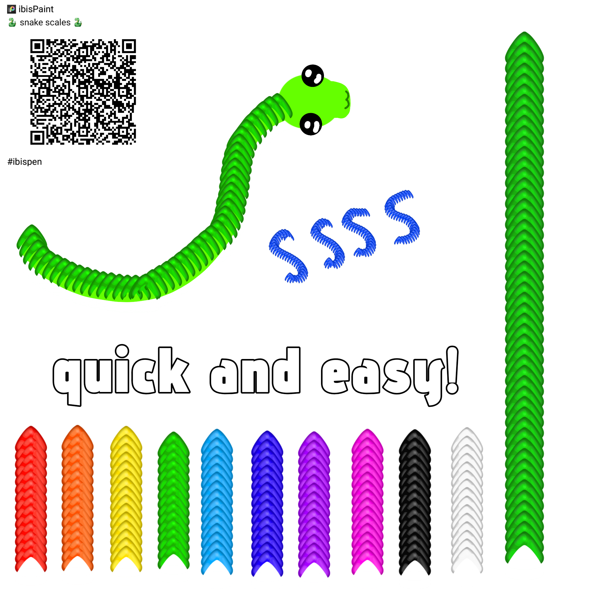 Snake scales brush! - ibisPaint