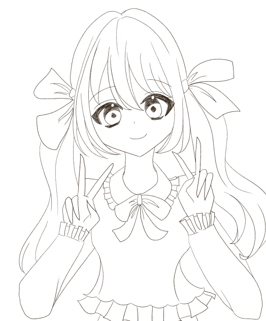 ピース!線画