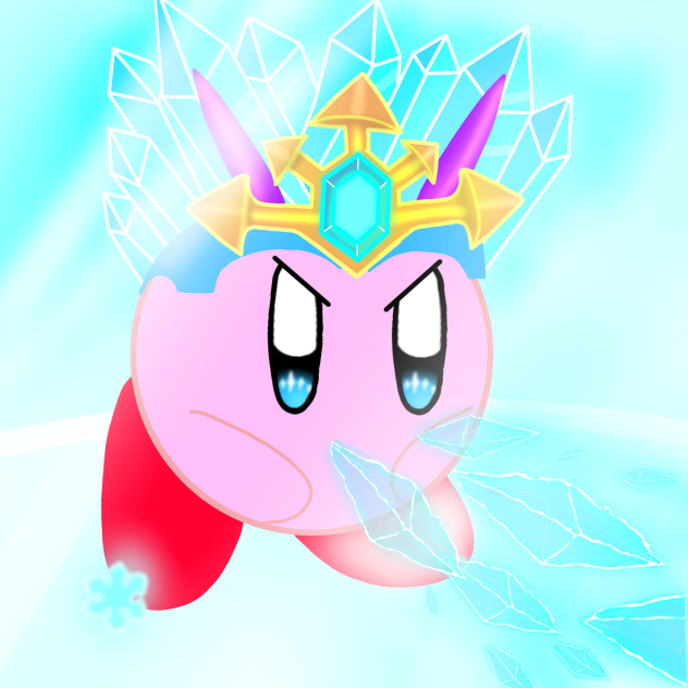 ブリザードアイスカービィを描いてみました！★