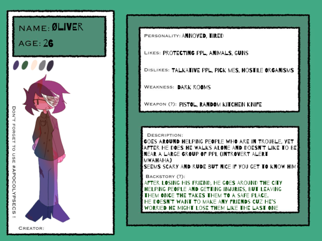 Apocalypse ref sheet for Reo!