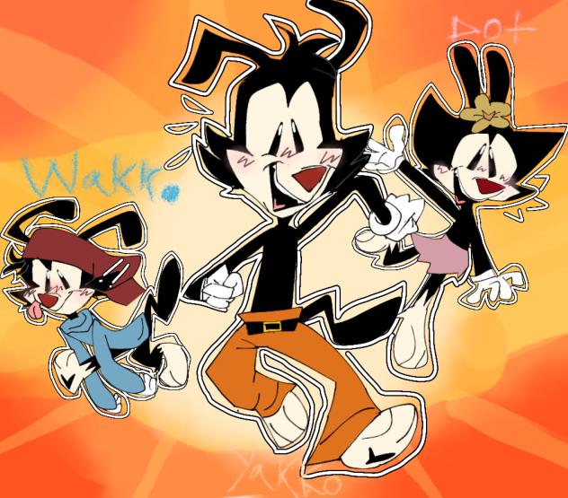the animaniacs poster but i drew it!!!