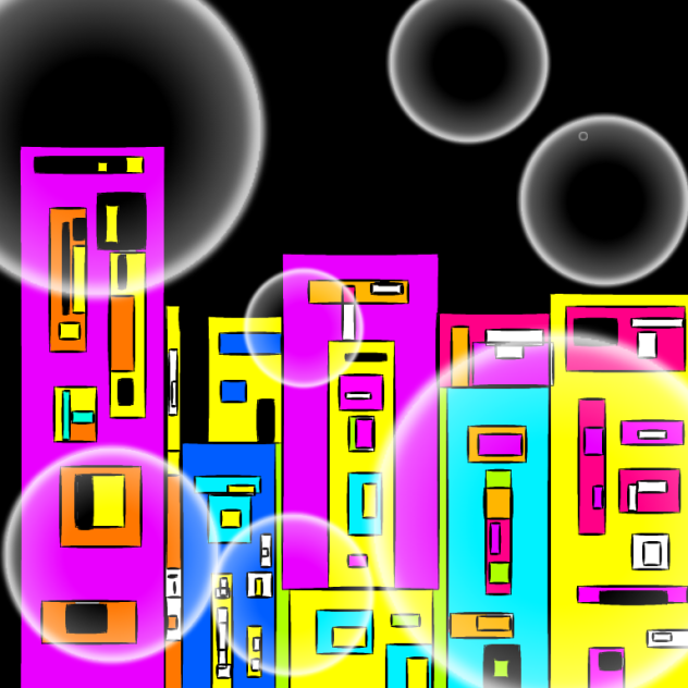 colourful lights - ibisPaint