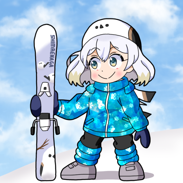 スキーヤーエナガちゃん