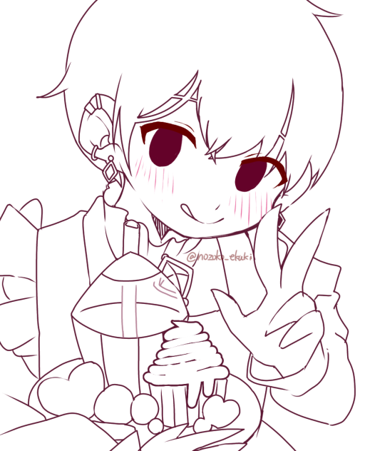 線画🧁