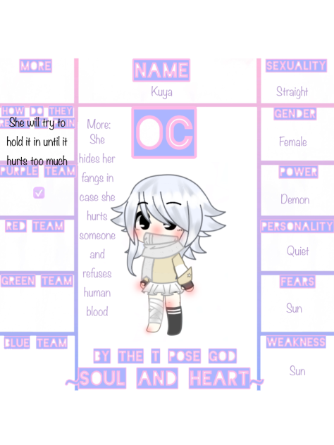 OC for soul and heart remake