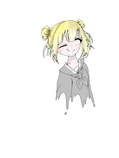 😇　髪、肌　　1