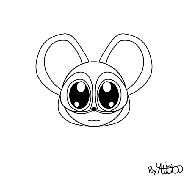 rat coloring page