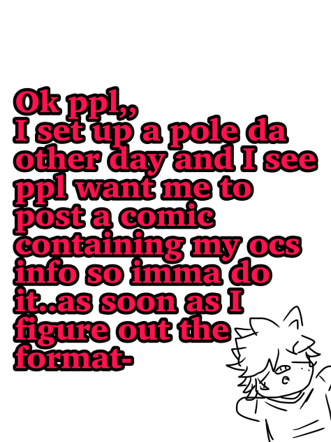 Am gonna maybe post le comic-