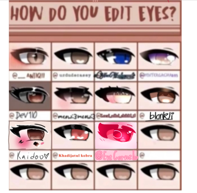 How Do u Edit Eyes