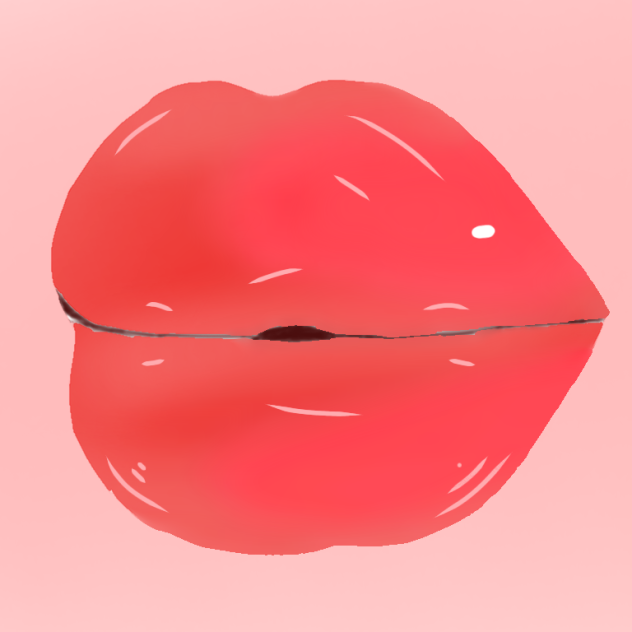 my first time trying to draw lips