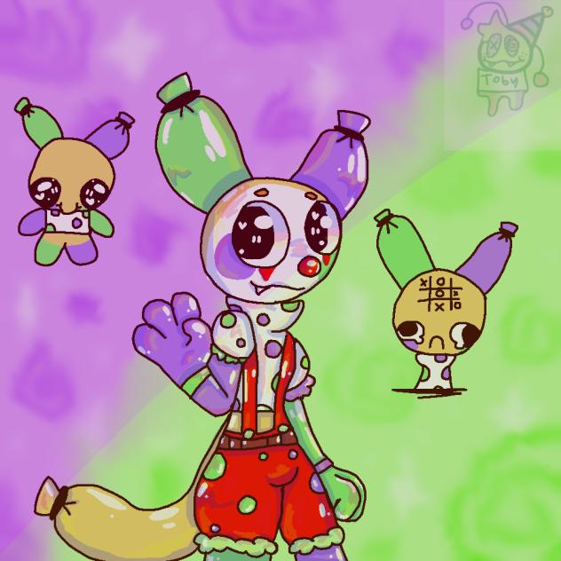 Looey in my art stye (Ballon animal boi)