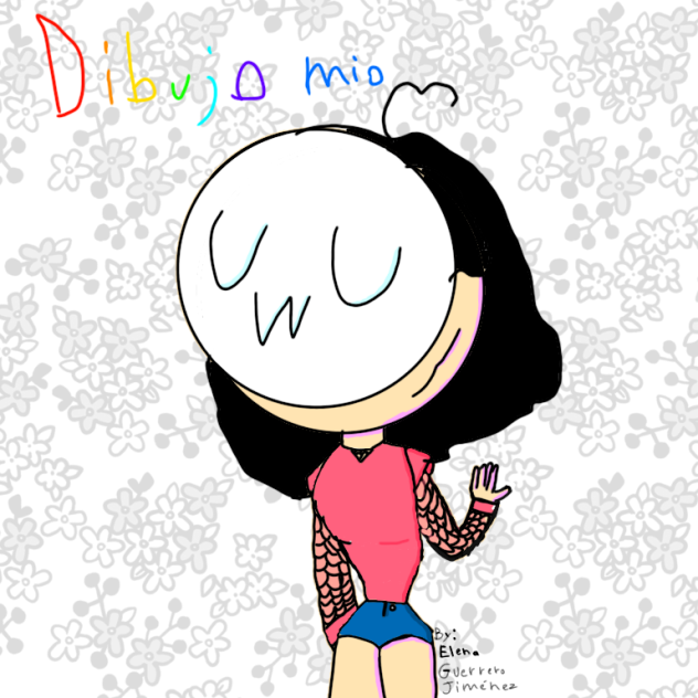 dibujo de mi yo real.)