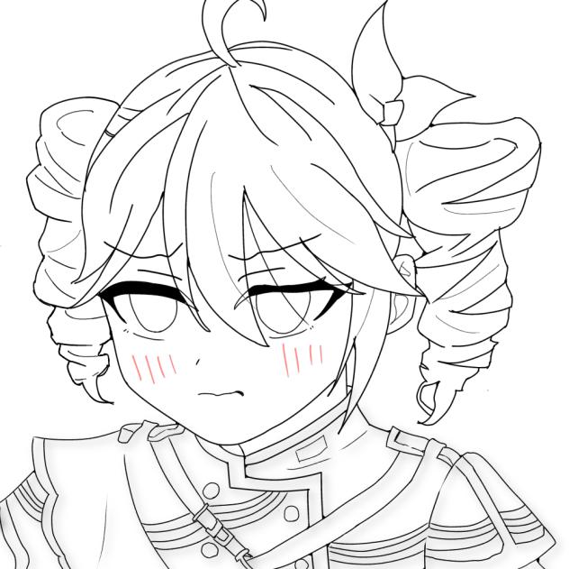 構って欲しい重音テト　(塗り絵)