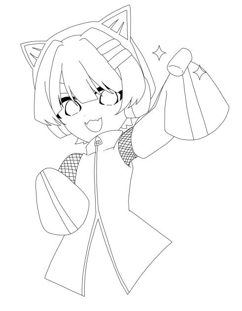 代理の線画！！