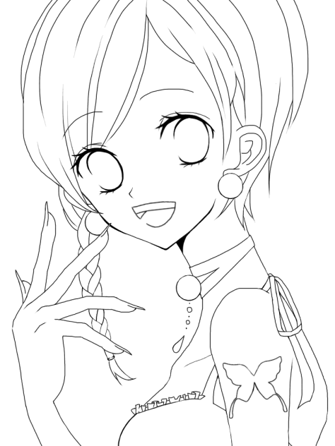 線画 ご自由に塗って下さい(OvO)