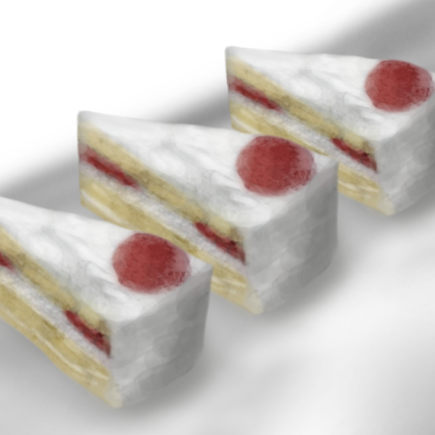 ショートケーキ練習　(背景適当(-_-;))