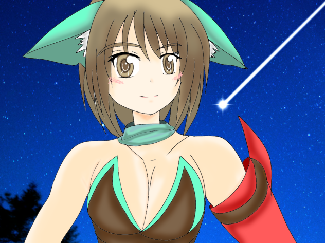 戦士みたいな、ケモ耳❗