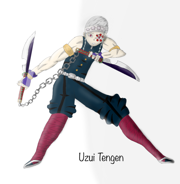 Hành trình vẽ Uzui Tengen( âm trụ )