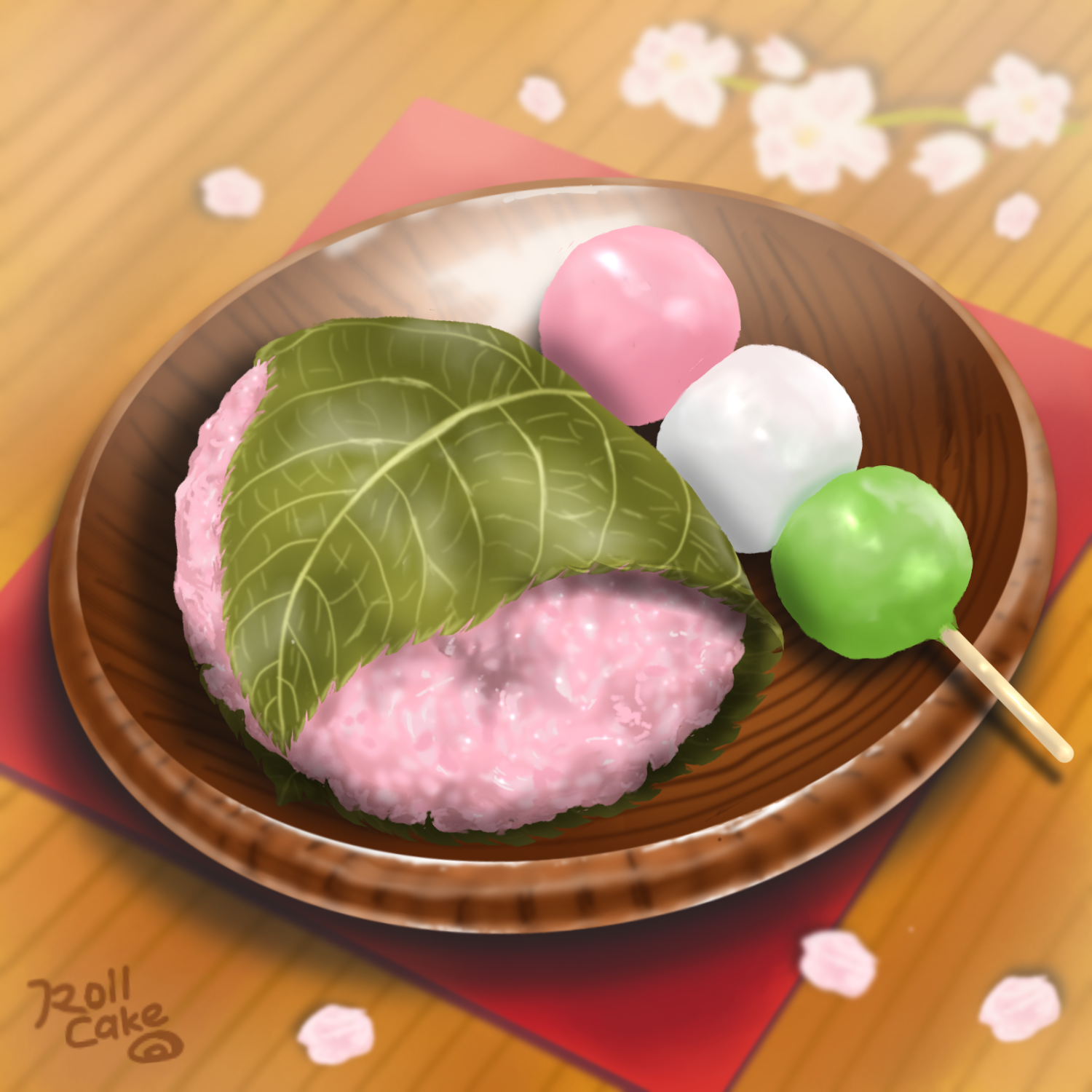 桜餅と三色団子🍡 - ibisPaint