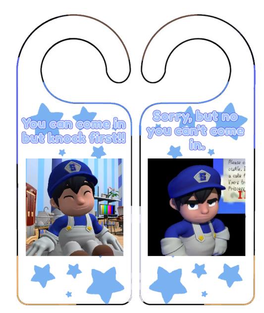 smg4 dnd doorsign-