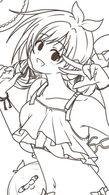#辻野あかり線画