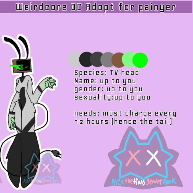 Weird core OC adopt for Painyer