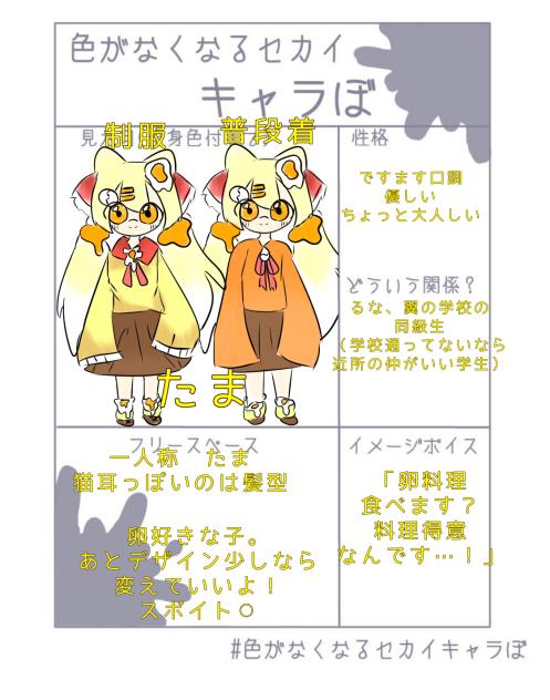 初キャラ募