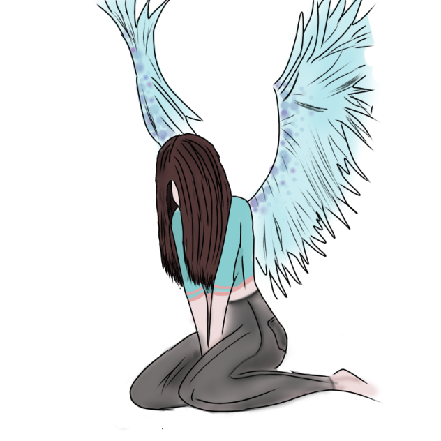 its too cold outside for angels to fly🖤 - ibisPaint