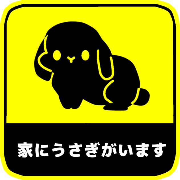 家にうさぎがいます