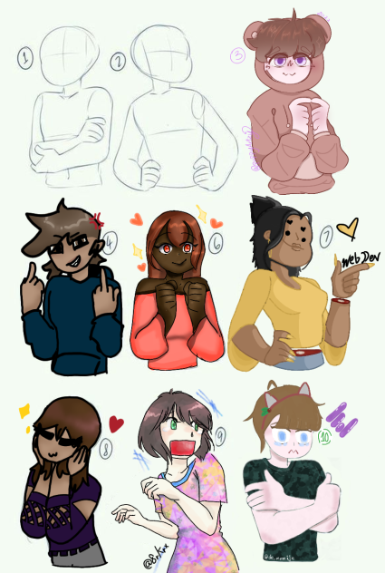 pose collab - ibisPaint