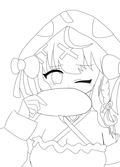 沙花叉 線画 - ibisPaint