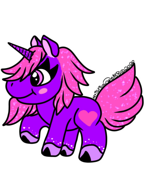Purple And Pink Unicorn - Speedpaint