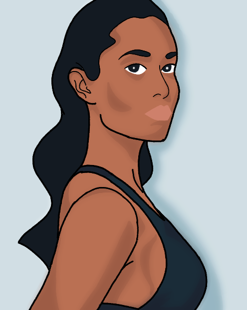 Vector Art of a Model 2