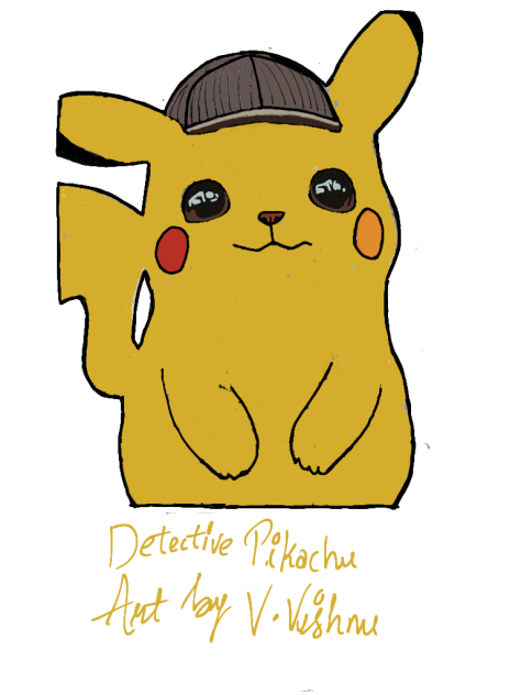 Detective Pikachu Perfect Drawing 🥳🥳